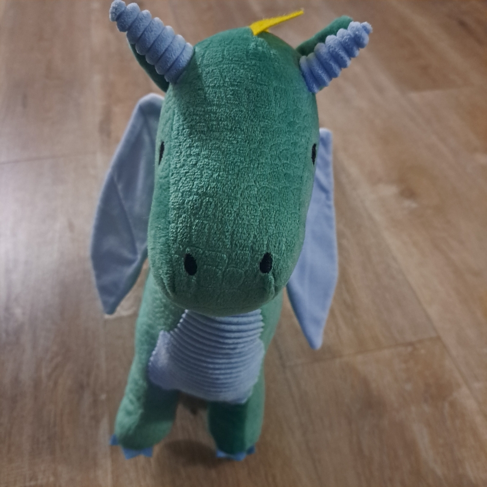 Authentic Kids Green Blue Plush Dragon Soft Toy for Kids